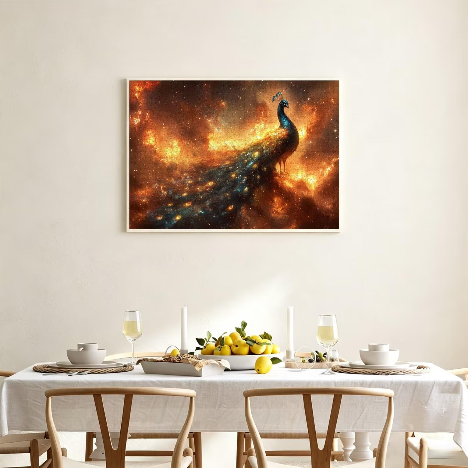 Puzzle dla dorosłych 6000, płomień paw, 179 x 105 cm, n-314
