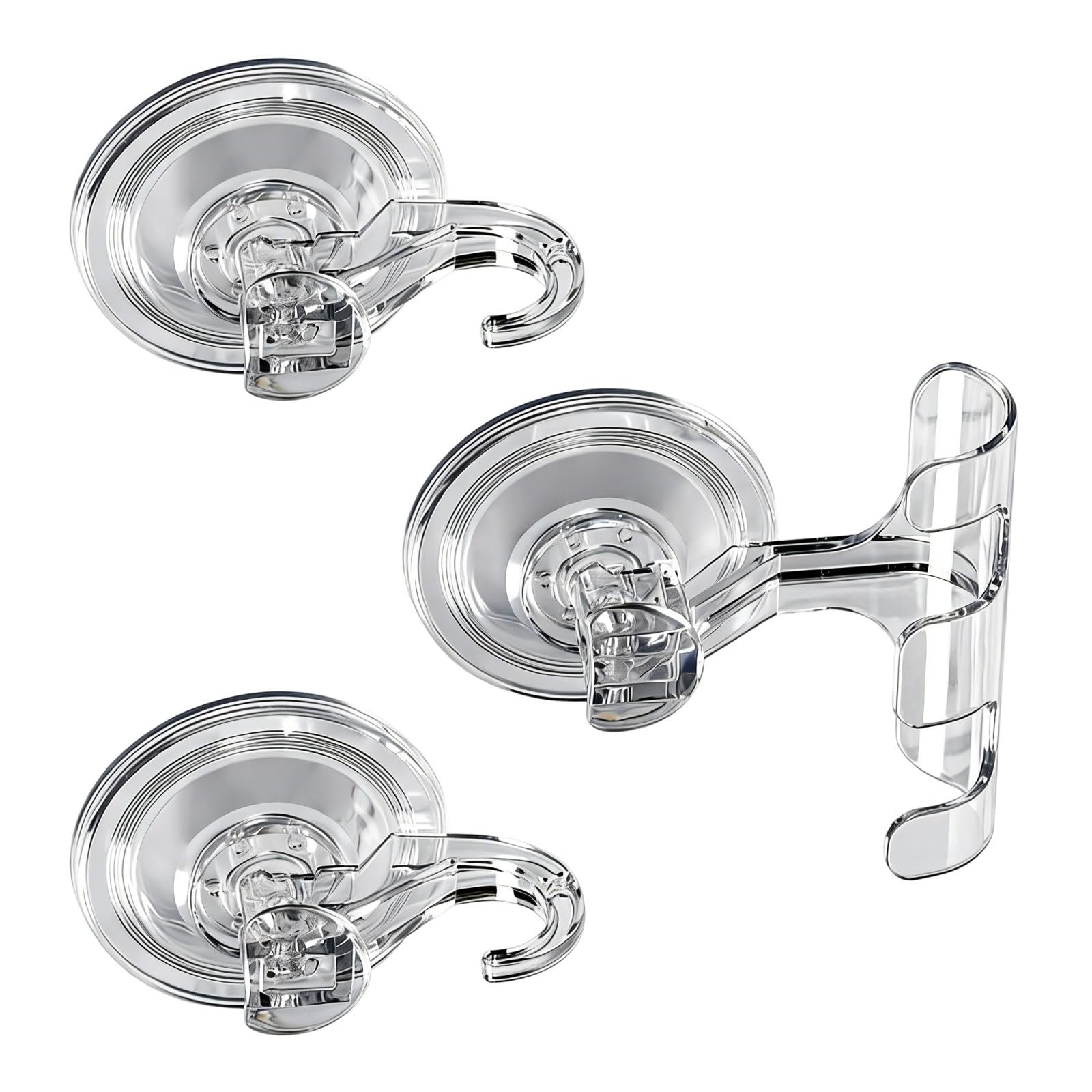 Buxuaaaa Efficient PET Suction Hooks for Smooth Wall Bathroom Kitchen Hooks Perfect for Hanging Wet Towels Kitchen Tool Vacuum Suction PET