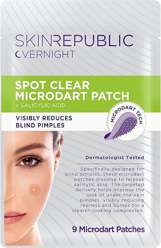 Skin Republic Microdart Spot Clear Patch| Targets Blind Pimples | Salicylic Acid | Microdart Technology | Dermatologist Tested