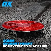 Vista 4 de OX Herramientas 4" Universal Superfast Diamond Blade 7/8" - 5/8" Bore