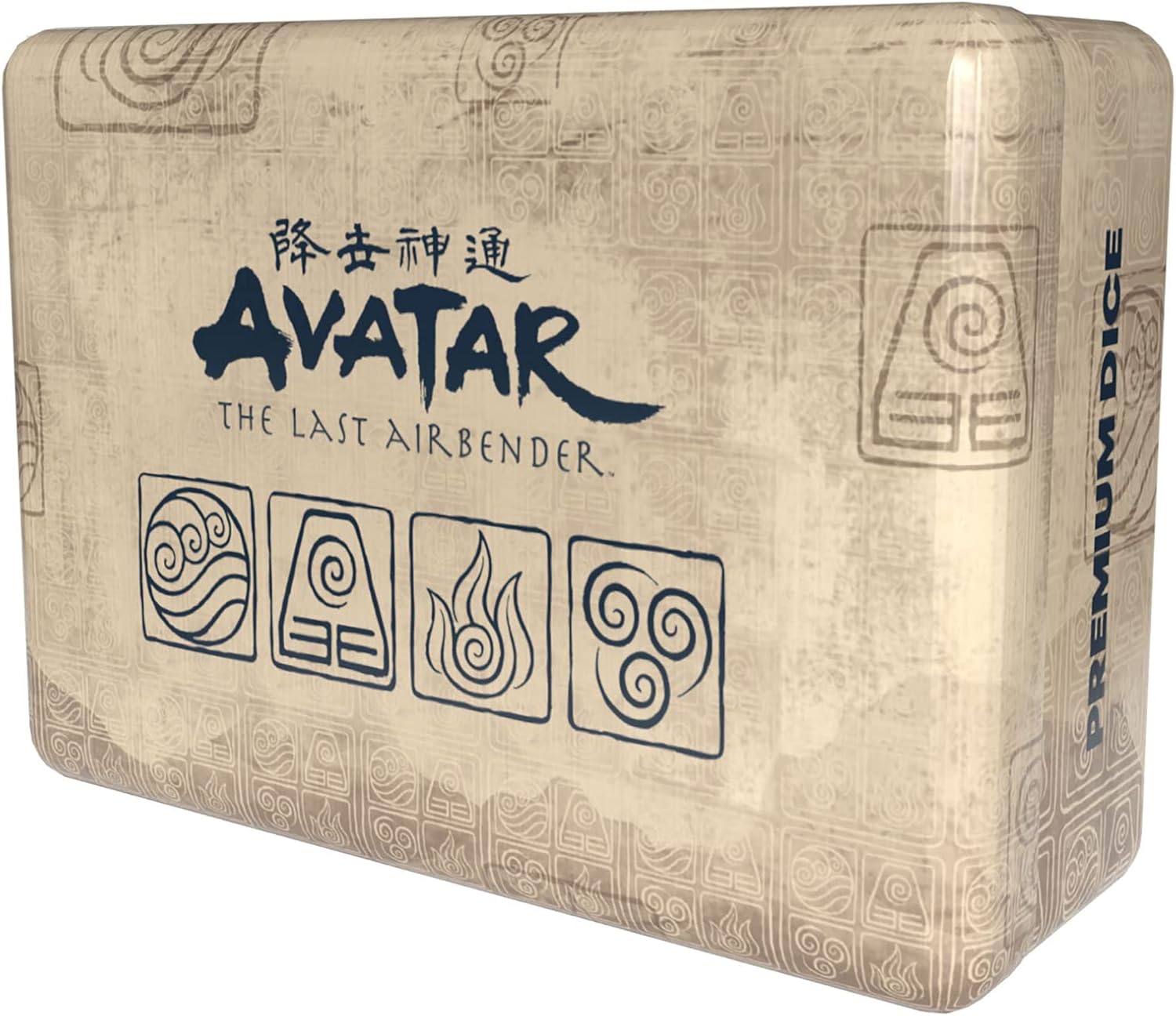 Avatar The Last Airbender Premium Dice Set | Collectible d6 with Custom Tin Case | Officially Licensed 6-Sided Dice, Orange