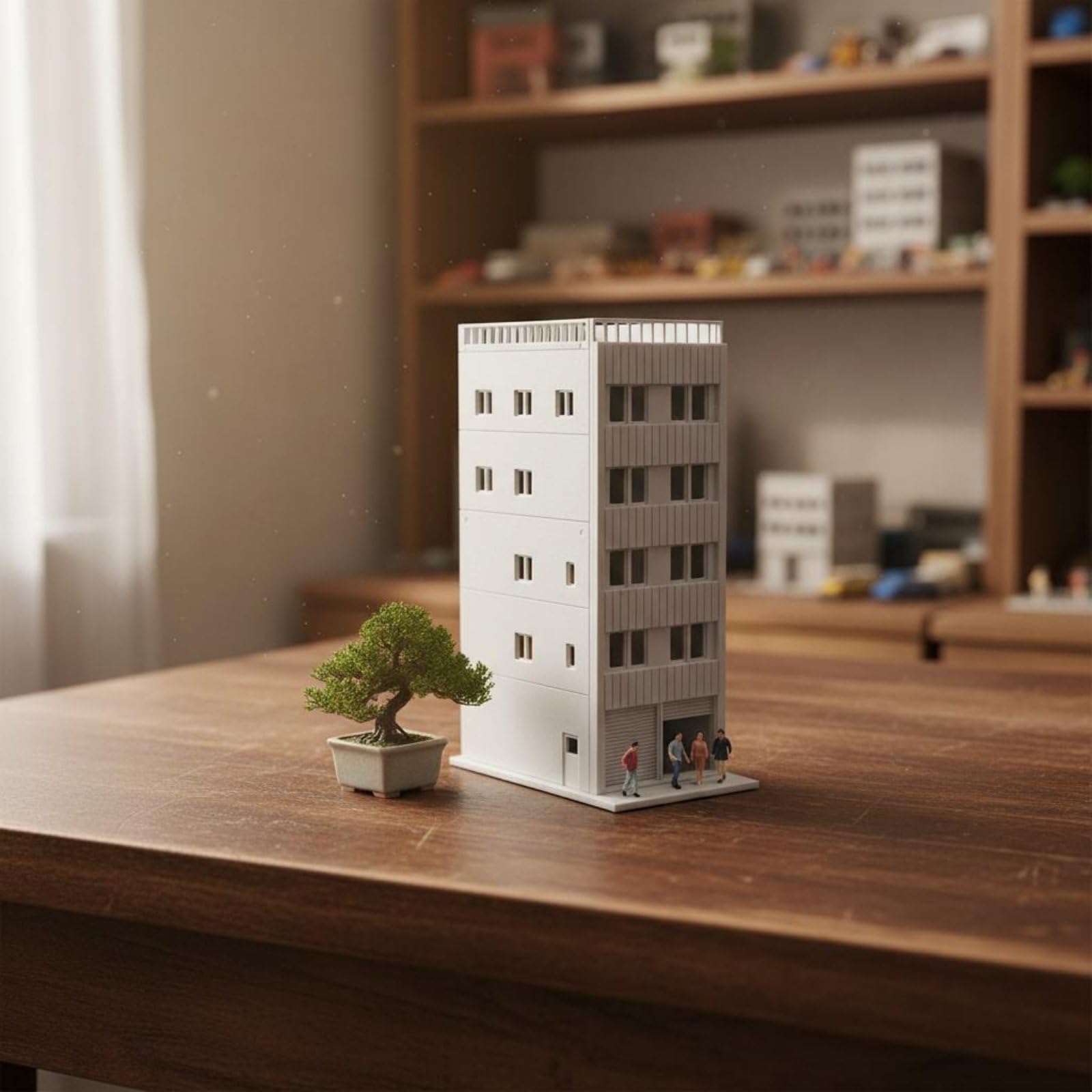 1:150 Giapponese Modello di Costruzione FAI DA TE Assemblaggio N Scala Kit Hobby Grade Modello Treno Layout Dettagli per Hobbyists, Diorami, Moderno, Garage