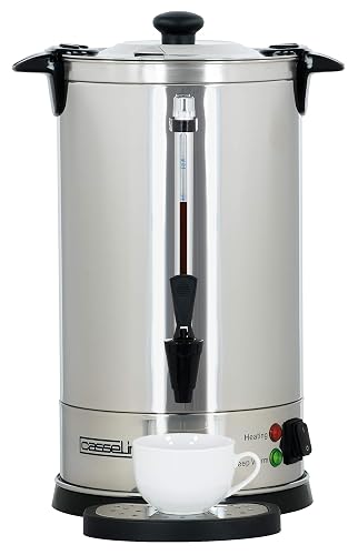 Casselin CPC60 percolatore da caffè 60 tazze con filtro dell'acqua permanente in acciaio inox
