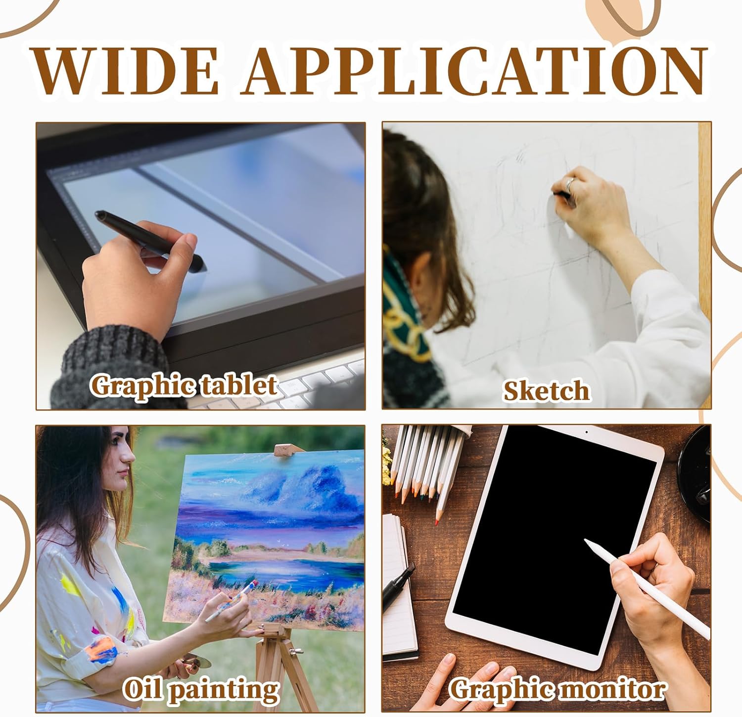 2 PCS Artist Glove, Digital Art Gloves Two Finger Digital Drawing Glove for Drawing Tablet Fits Left and Right Hand, Writing Gloves for Graphic Tablet Graphics Monitor Paper Sketching 3.34 X 8.26 Inch