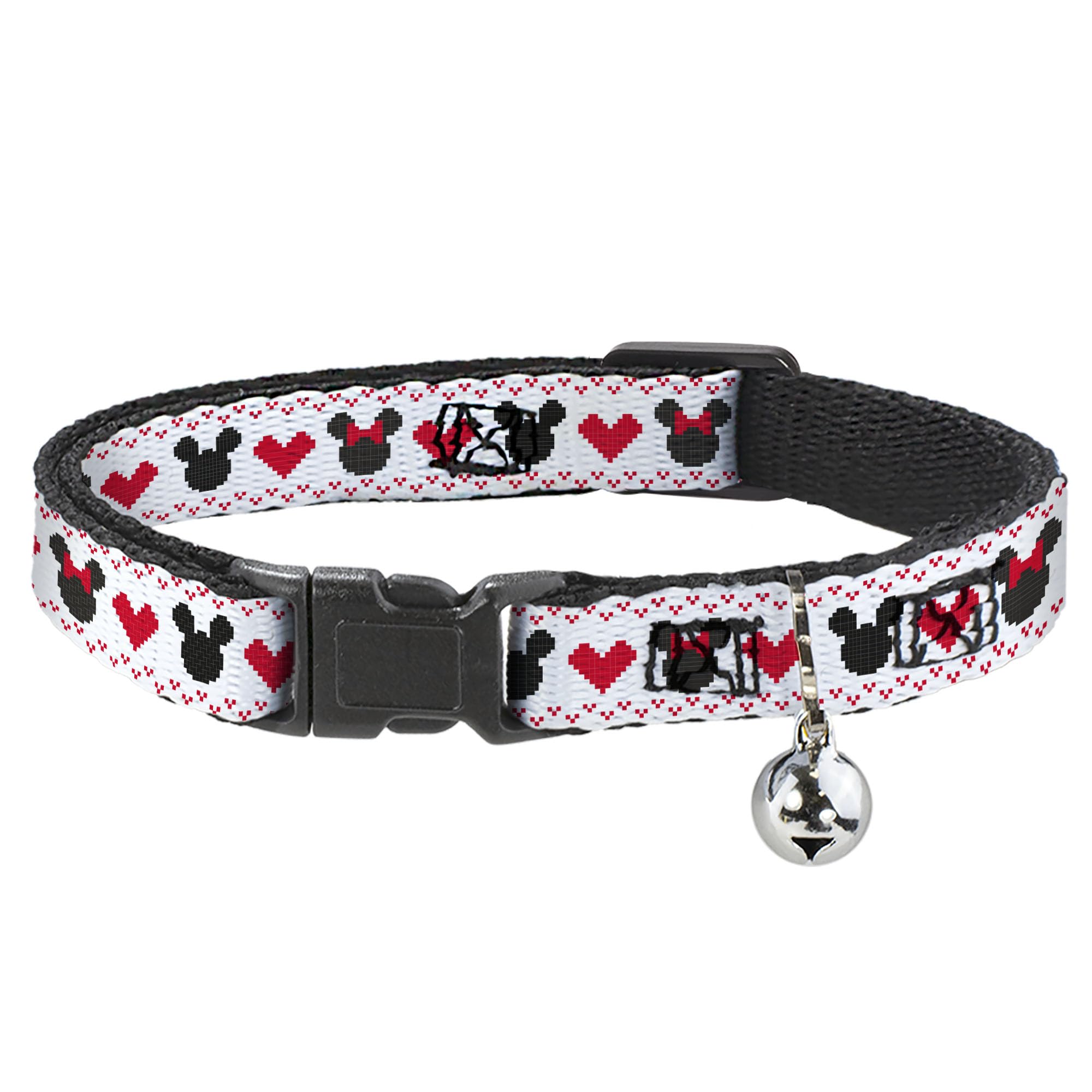 Collar de gato Disney Breakaway anti-ahogo con cascabel fácil de regular