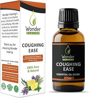 Coughing Ease Oil, 100% Natural Essential Oil - Cough Essential Oil Blend for Cough & Cold, Wheezing, Breath, RSV (30 ml (1 oz))