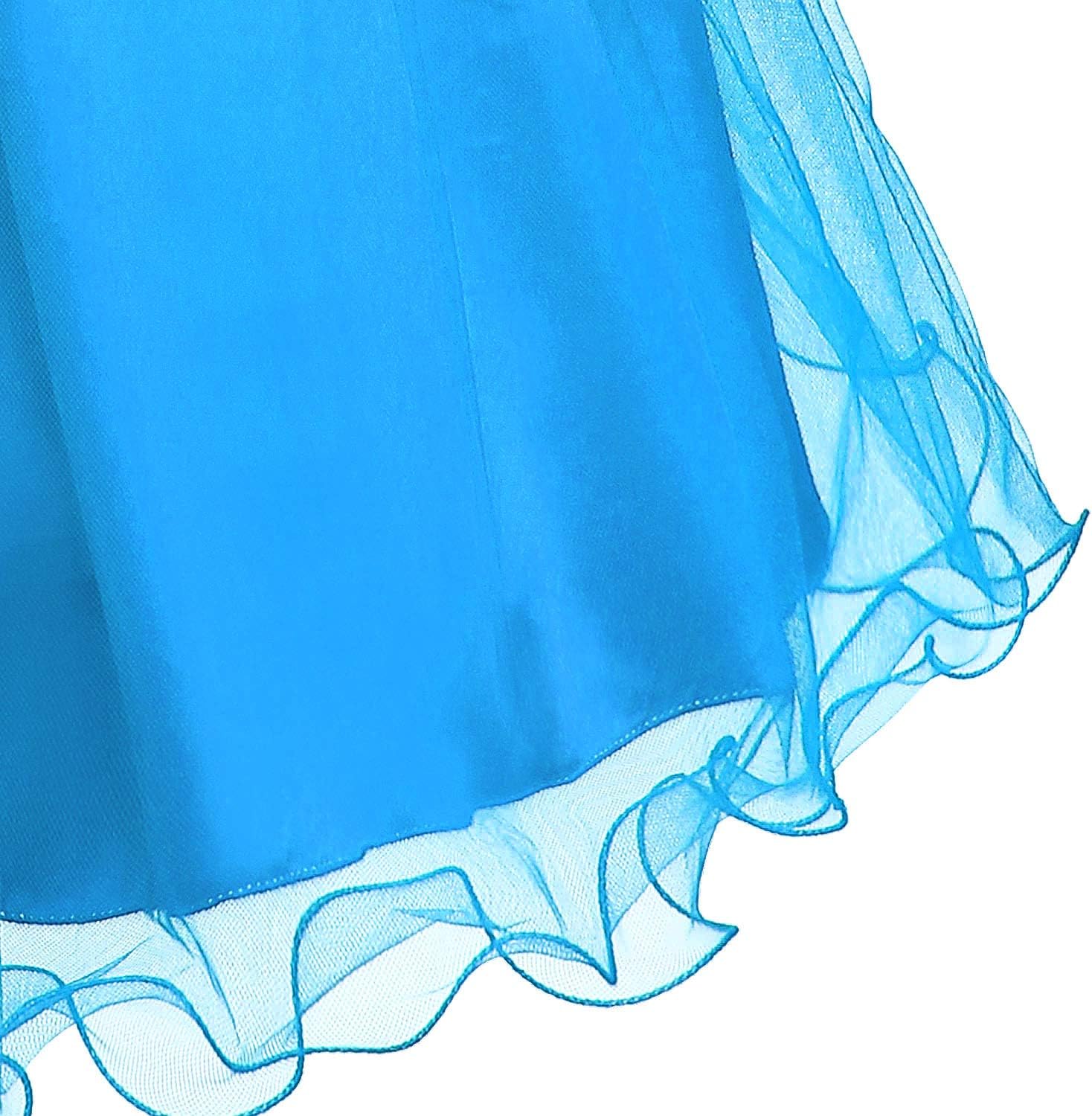 Acecharming Girls Dresses Sequin Flower Girls Party Dress Bridesmaid Ball Gown Wedding Tulle 3-10 Years - Image 6