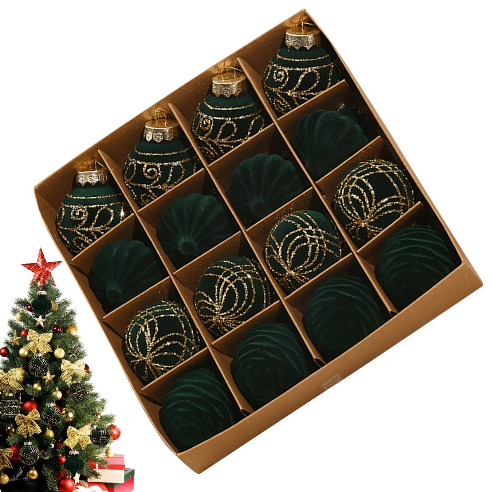 Boules de sapin de Noël incassables et décorations élégantes pour les fêtes de fin d'année