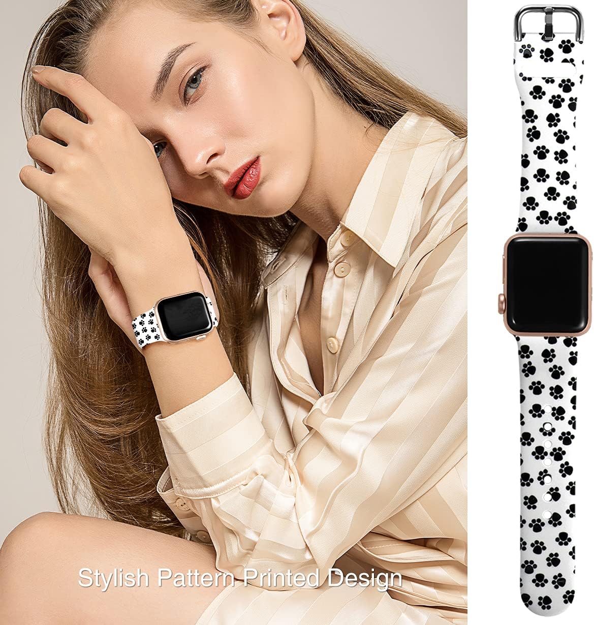 Wepro Replacement Strap Compatible with Apple Watch Strap 45mm 44mm 42mm 46mm 49mm - Image 4