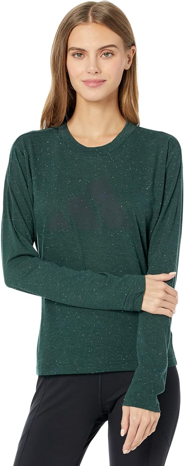 adidas Winners 3.0 Long Sleeve T-Shirt Shadow Green Melange LG