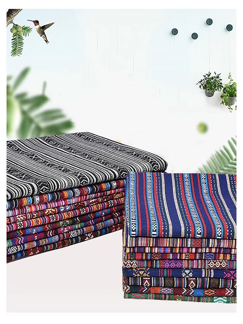 Por Metros, Tela Decorativa Bohemia Para Coser, Patchwork, Paquete De Tela De Estilo Étnico, Patrón De Costura, Tela De Algodón, Tela De Costura(6#,1.5x4m/1.5x13.1ft)