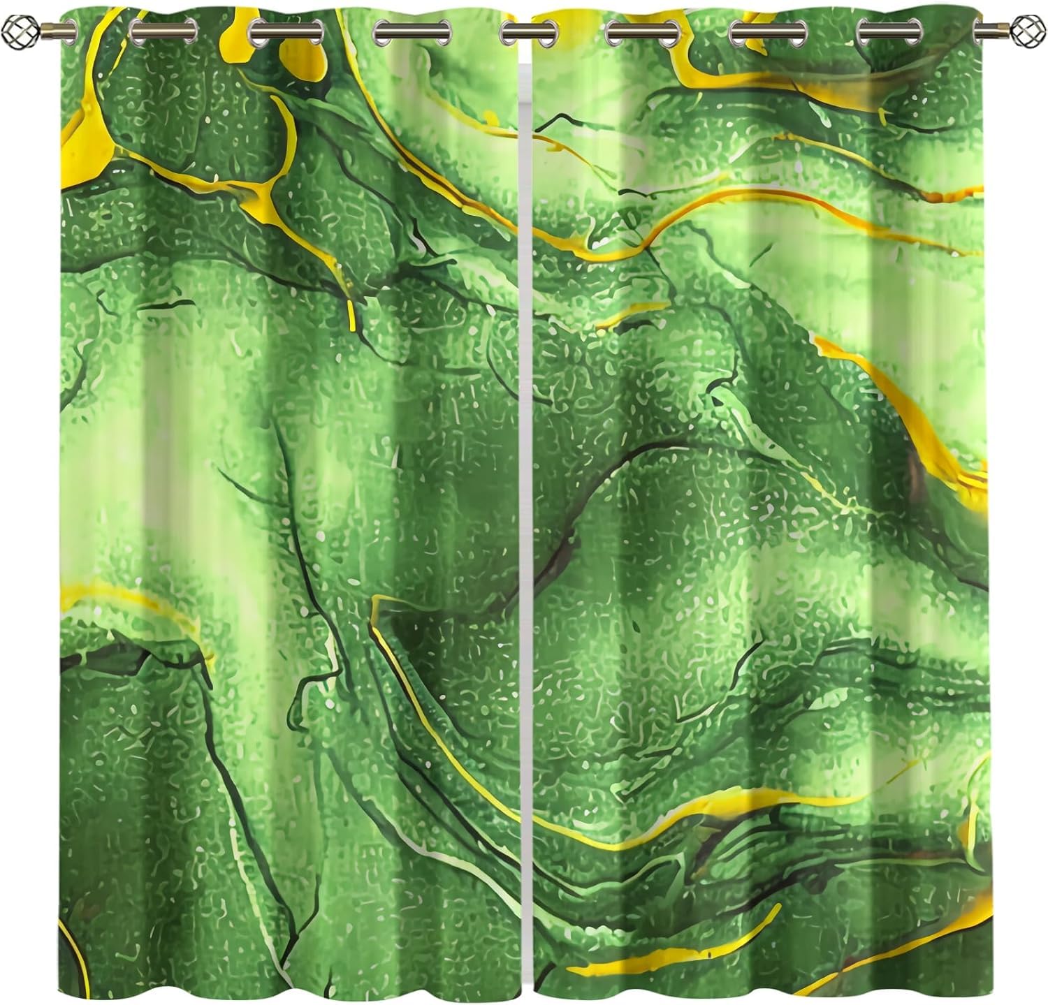 Rideaux occultants polyester 3D pour fenêtre de chambre moderne et draperies de salon à oeillets