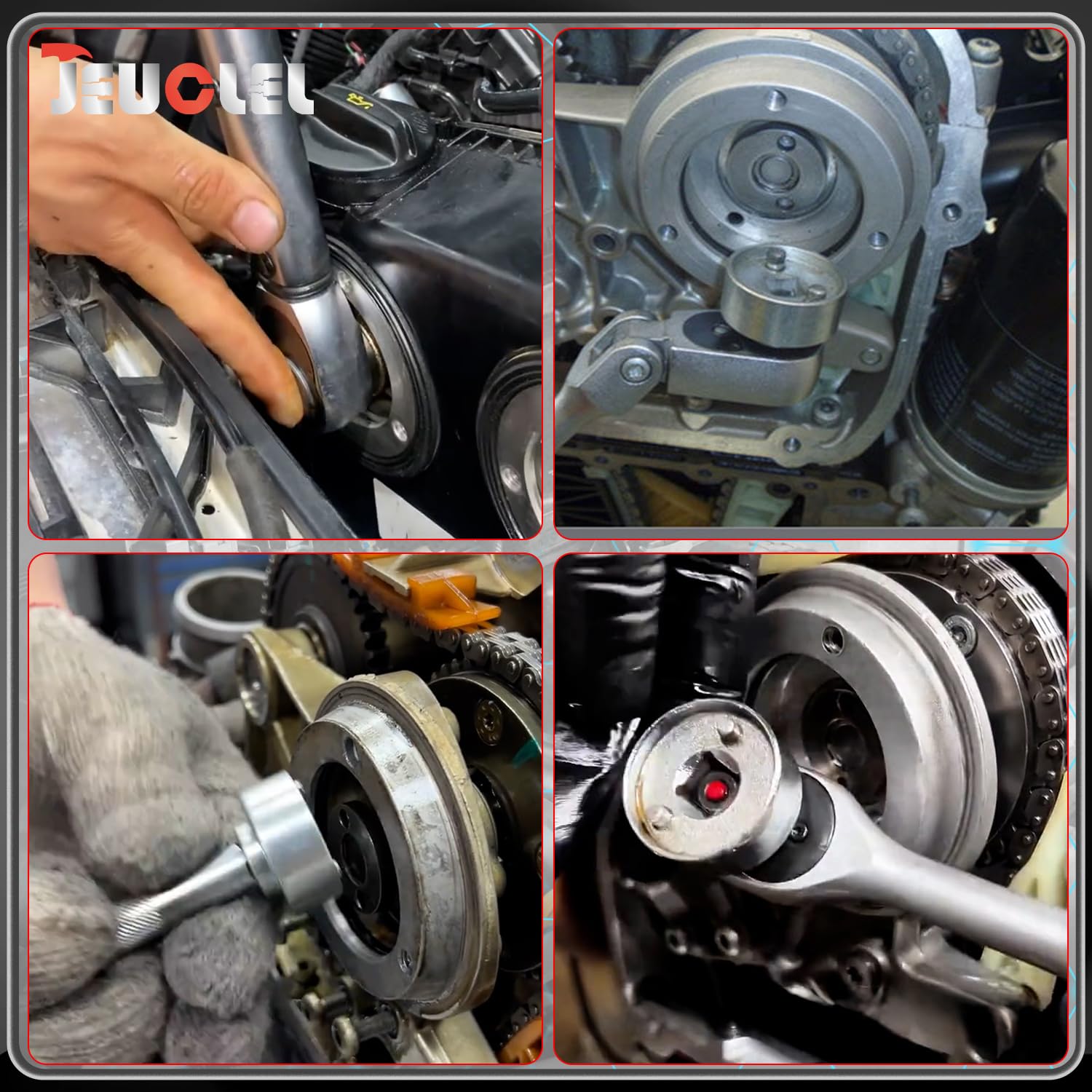 Lot de 5 douilles de réglage d'arbre à cames compatibles avec VW EA888 1,8-2,0 TFSi à chaîne entraînée, T10352, kit d'outils de réglage d'arbre à cames
