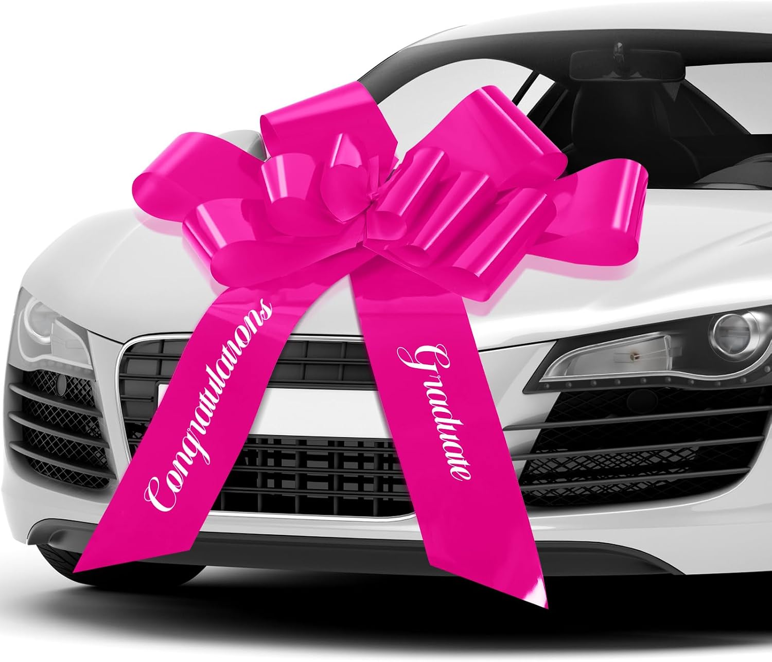 Chunful 30 Inch Graduate Car Bow Large Gift Bow for Cars 2026 Congratulations Graduate Decoration Gift Wrapping Ornament for Present Birthday Party(Black)