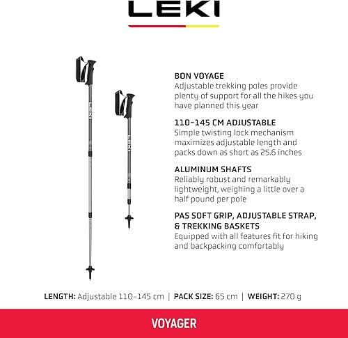 Miniatura 2 de LEKI Voyager Heritage - Par de bastones de senderismo