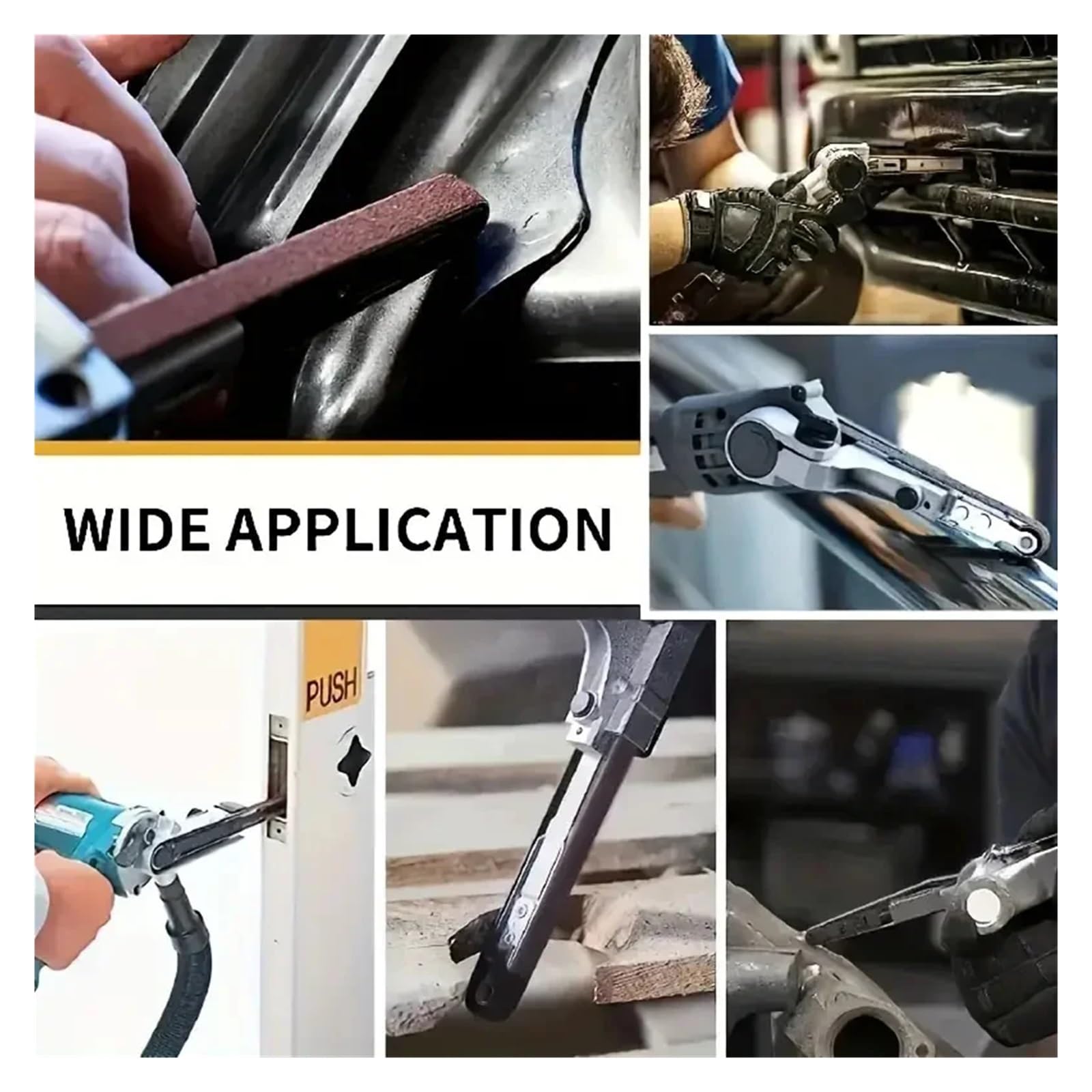 Rotolo di carta vetrata, Confezione Da 11 Pz. 330x10mm Ossido Di Alluminio Grana 60-800(10pcs 800Grits)