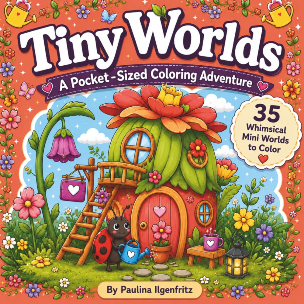 Tiny Worlds: A Pocked Sized Coloring Adventure