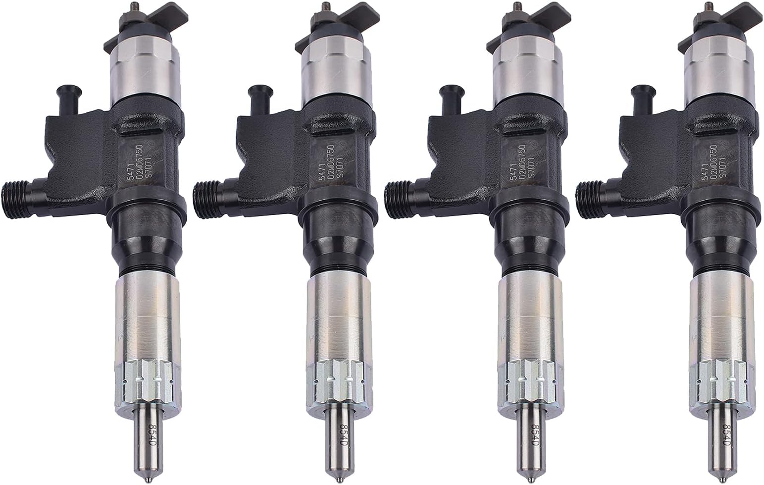 095000-5471 4Pcs Fuel Injectors Replacement for Isuzu NPR NPR-HD 4HK1 4 CYL Diesel 5.2L 4.8L 2001-2007 973297035 086547479165