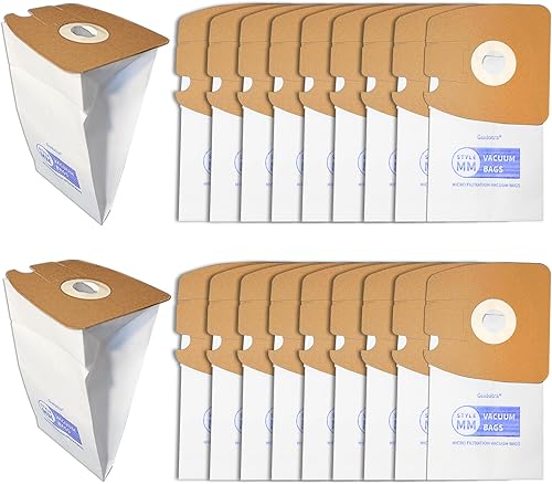 Paquete de 20 bolsas de vacío de repuesto para Eureka Style MM 3670 3680 Series Canisters Bolsas de vacío de repuesto para parte 60295A 60295B