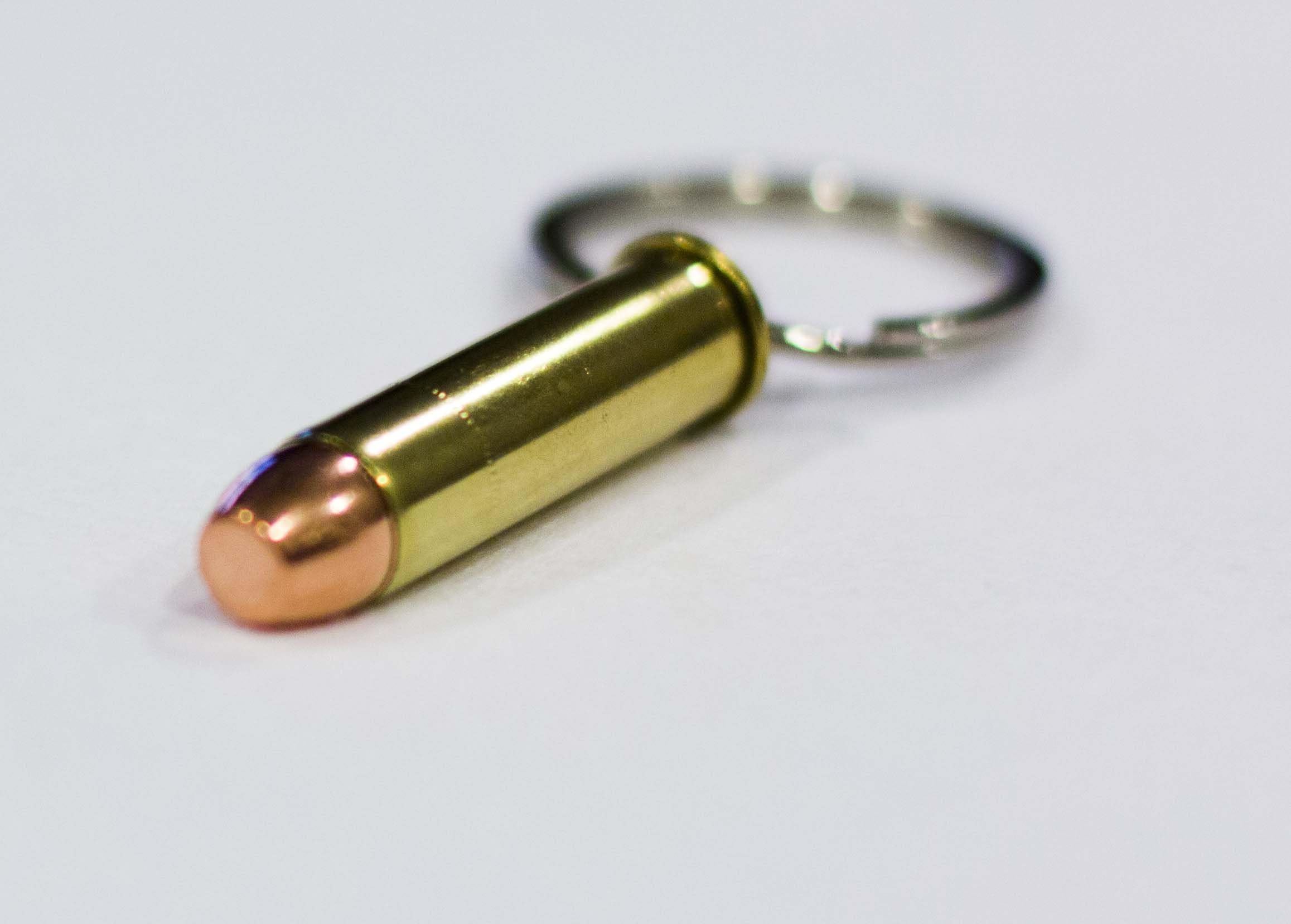 .357 Magnum Bullet Keychain FMJ