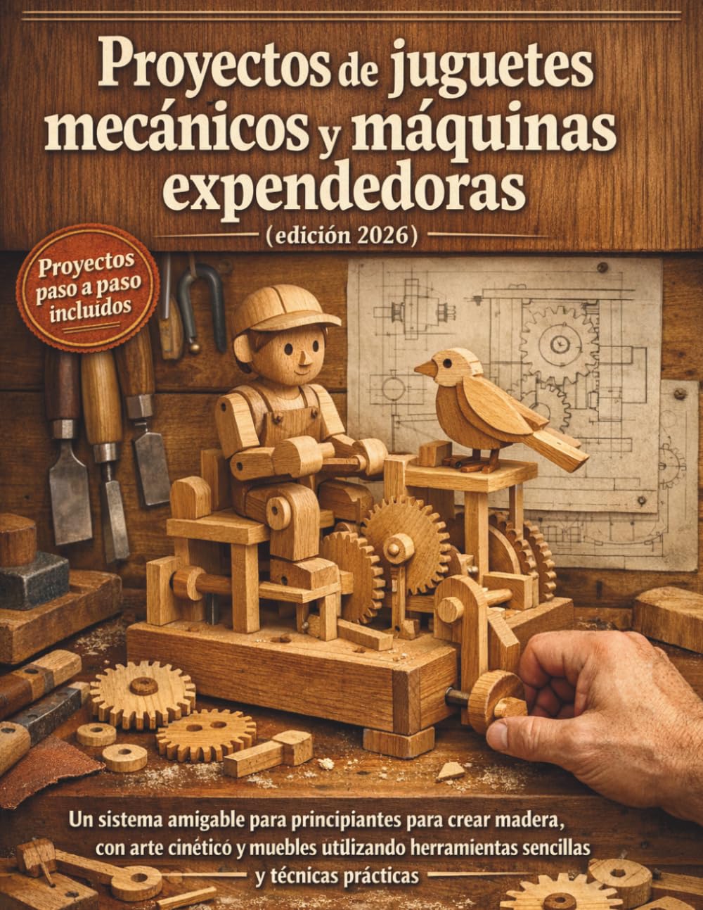 Proyectos de juguetes mecánicos y máquinas expendedoras (edición 2026): Un sistema amigable para principiantes para crear madera, con arte cinético y ... y técnicas prácticas (Spanish Edition)      Paperback – March 22, 2026