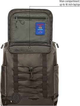 Baboon to the Moon 25L Utility Backpack – Travel, Work, Gym Daypack, Large bag for Women & Men, Lightweight, Durable Back Pack (Charcoal)