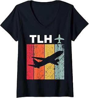 Women's TLH Tallahassee Airport V-Neck T-Shirt