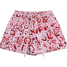 DIOTSR Mens Art Graphic Basketball Shorts Casual Athletic Running Shorts Cool Streetwear Designer Shorts Drawstring