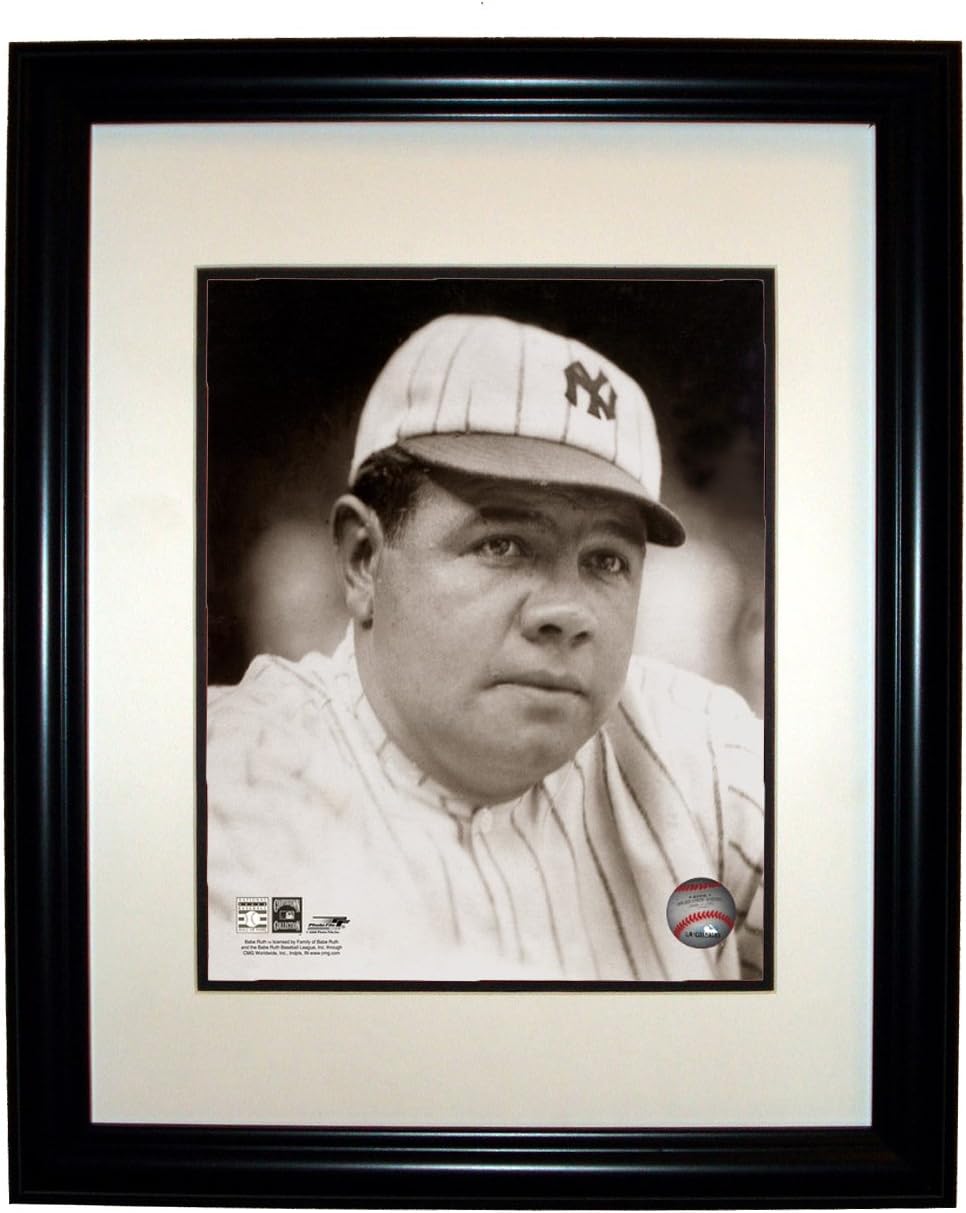Babe Ruth NY Yankees 8x10 Photo in an 11x14 Double Matted Black Frame #015
