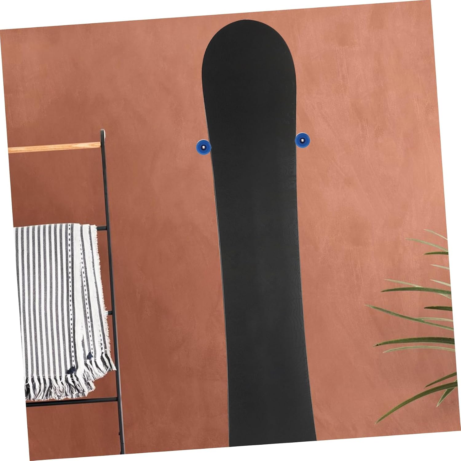 2pcs Ski and Snowboard Wall Mount Rack Storage Organizer with Easy Installation for Home Garage and Sleek Design with Hooks for Snowboards