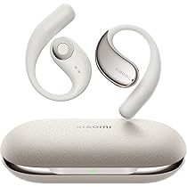XIAOMI OpenWear Stereo, Cuffie Bluetooth, custodia di ricarica, Hi-Res Audio con driver dinamico, Fino a 38,5 ore di ascolto, Doppio microfono con riduzione del rumore, Design Ergonomico, Beige
