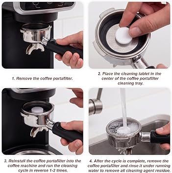 2pcs Espresso Water Filters & 20pcs Cleaning Tablets for Ninja Luxe Cafe