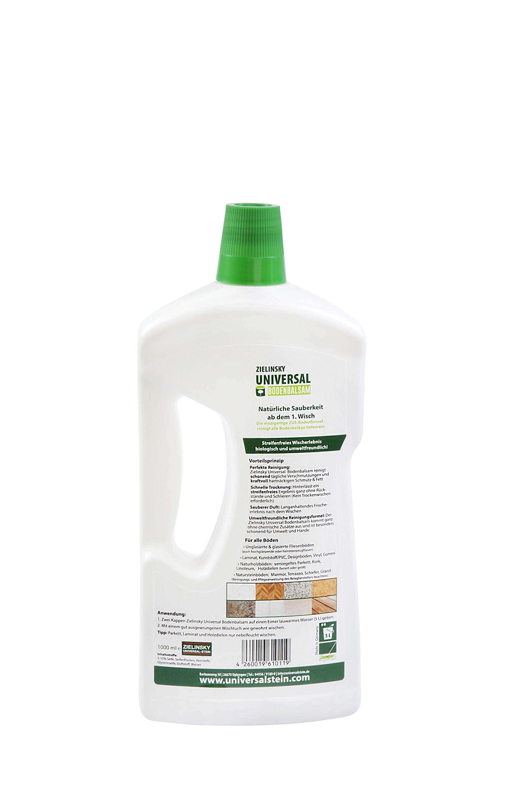 Zielinsky uniwersalny balsam do podłogi, uniwersalny balsam do podłogi, środek do czyszczenia podłóg, 1 opakowanie (1 x 1 l)