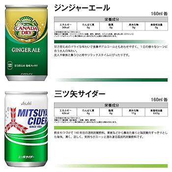炭酸飲料詰め合わせ 30本 <アミューズメント> Amazon.co.jp: 炭酸飲料 ミニ 缶 ジュース 160ml 8種 B 計30本
