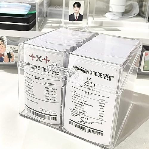 Miniatura 6 de Caja de almacenamiento para tarjetas fotográficas, caja de almacenamiento transparente para tarjetas fotográficas, organizador de colección de