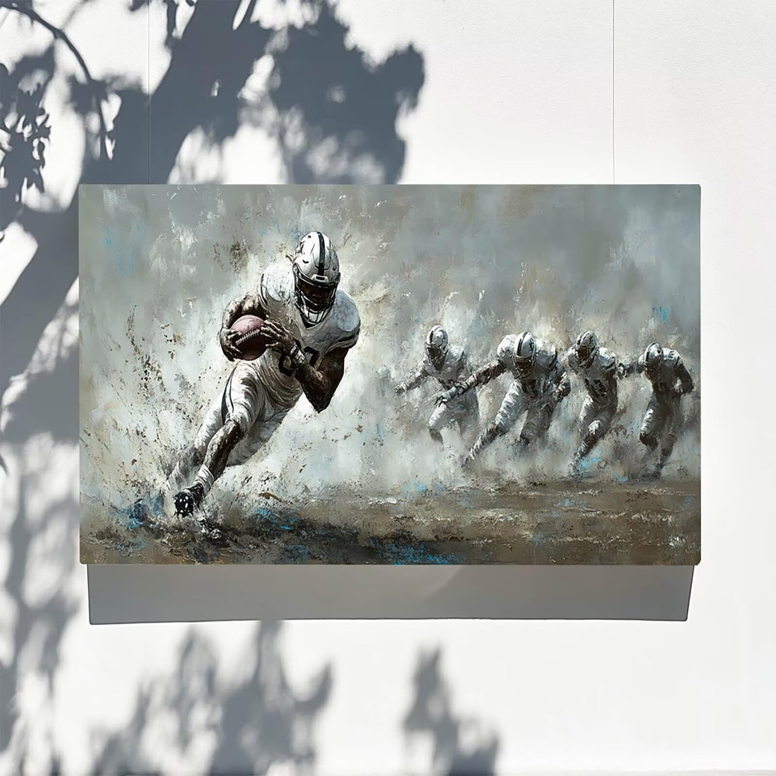 DIY Malen nach Zahlen Erwachsene Rugby Malen nach Zahlen ab 7 jahre Mädchen Athlet Kreativ set für Erwachsene mit Leinwand Acrylfarben set und Pinsel, Bastelset zum Bemalen für Wanddeko 80X160cm 7-L-W