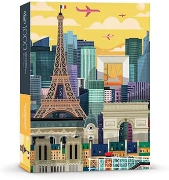 Genuine Fred Paris من The Little Friends of Printmaking ، لغز من 1000 قطعة ، 14x32 بوصة ، متنوعة ، 5289253