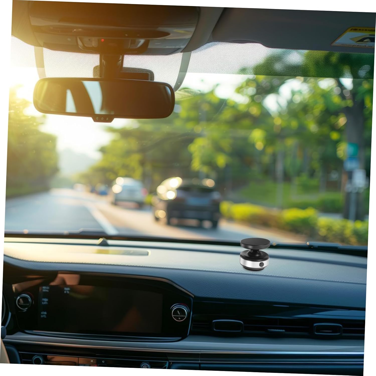 Ciieeo Magnetic Phone Holder for Car Dashboard Mount with Strong Suction Cup Foldable Design Adjustable Angles Compatible with Most Smartphones