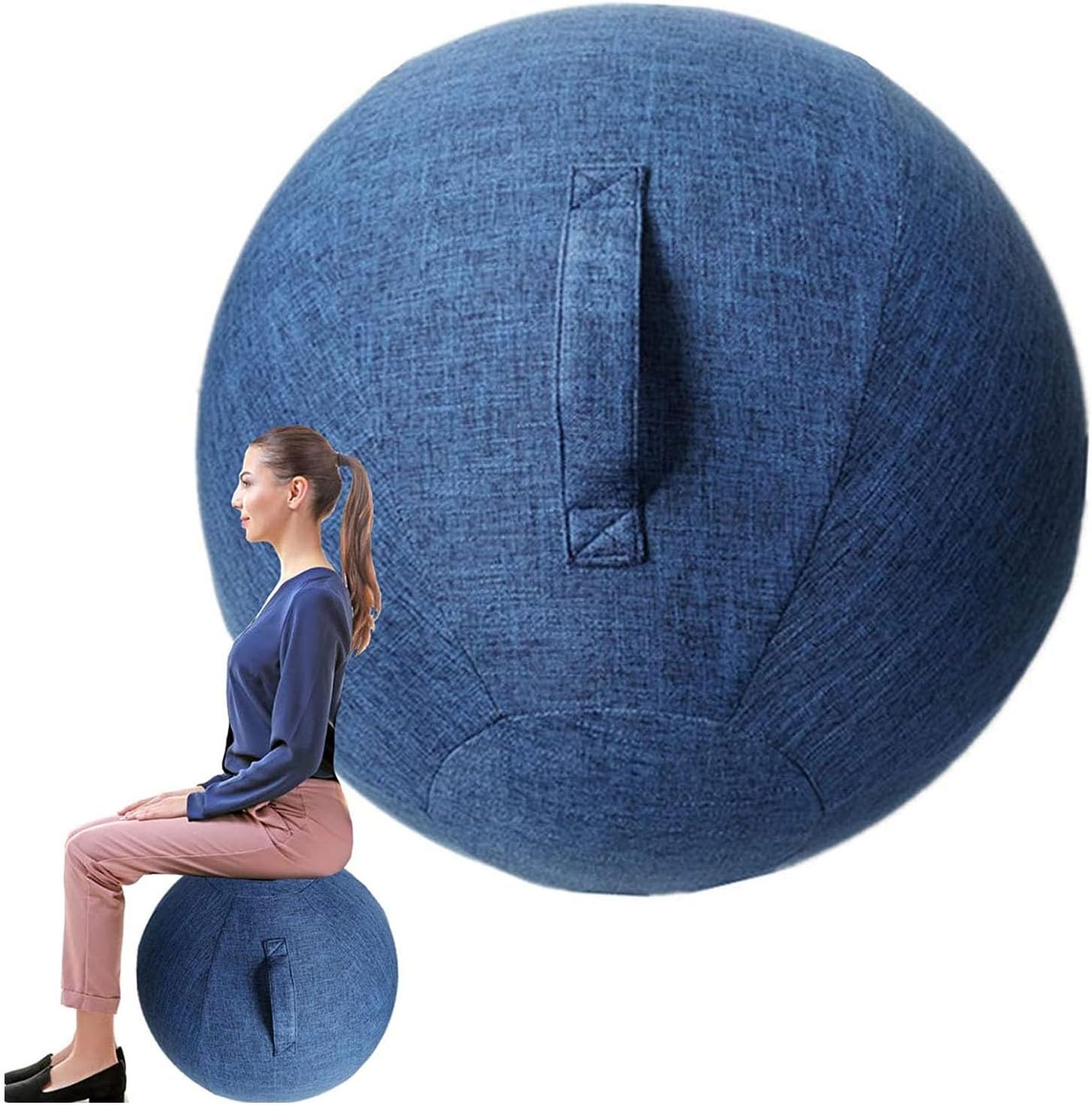 PAHION Exercise Ball Chairs Cover 55/65/75/85 cm Balance Ball Cover for Professional Exercise Stability and Yoga Ball Fitness Balance & Gym Workouts