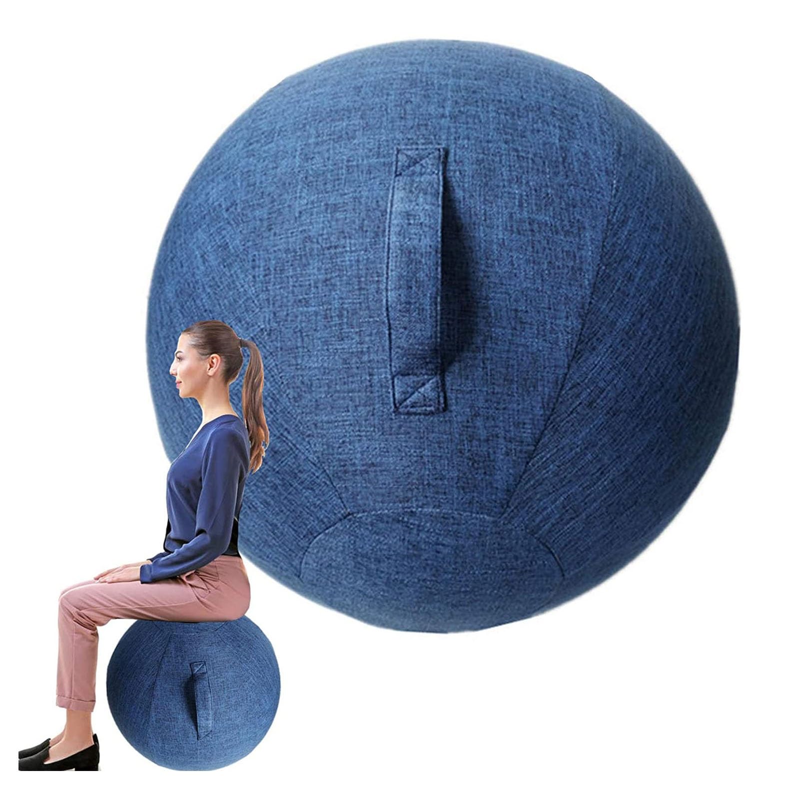 Couverture de chaise ballon anti-glisse PAHION protège votre assise de bureau 85cm