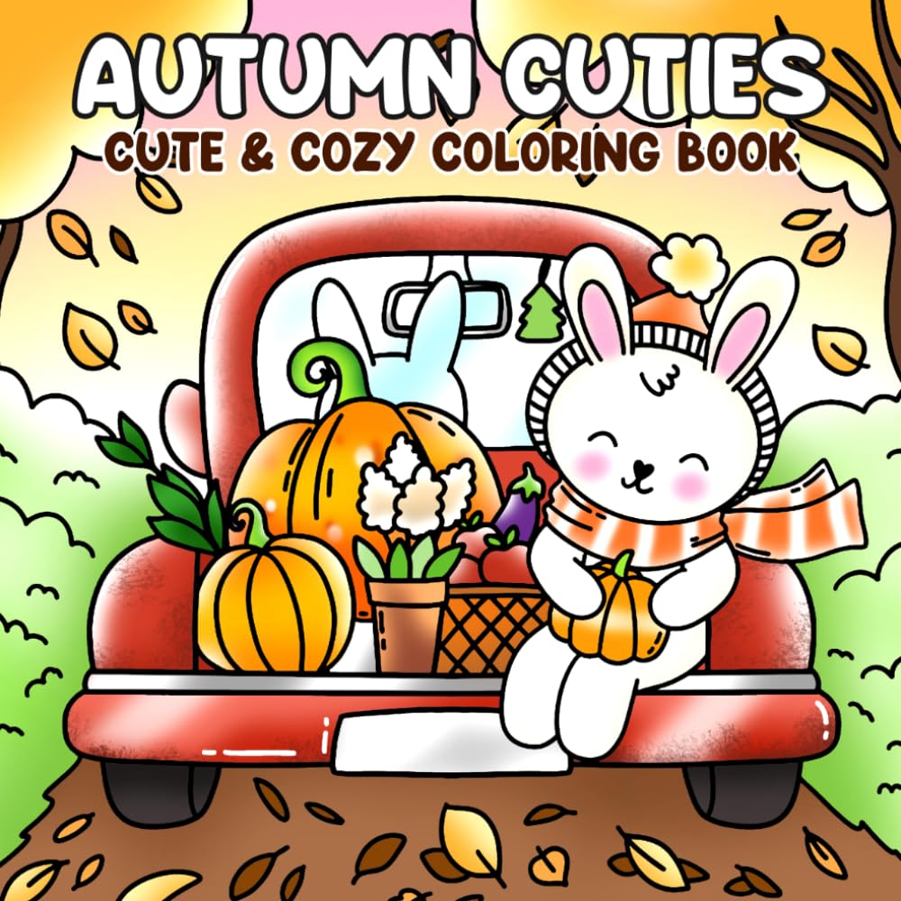 Autumn Cuties: Cozy Animal Coloring Book Featuring Adorable Friends, Seasonal Activities and Heartwarming Fall Scenes for All Ages to Relax and Enjoy
