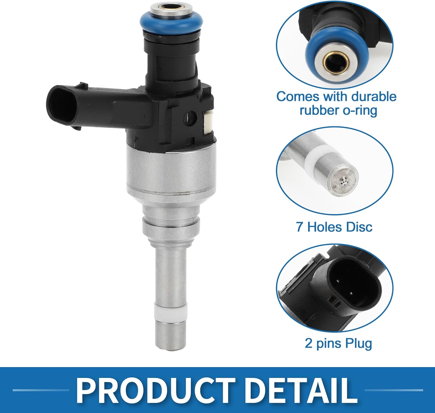 Fuel Injector No.35310-2G720 Fuel Injection Nozzle for Hyundai Santa Fe Sport 2013-2016 2.0T for Hyundai Sonata Limited, SE 2011-2014 Black Set of 4