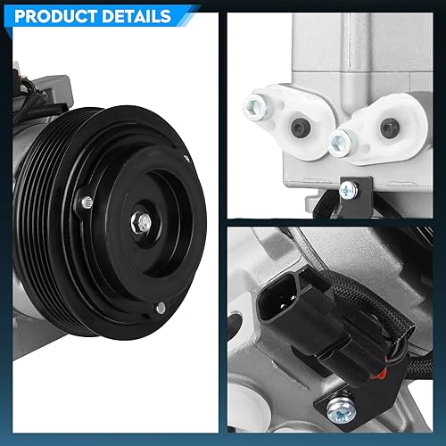 Miniatura 2 de TadaMark Compresor de aire acondicionado A/C con embrague apto para Ford F-150 Expedition 2007-2014, para F-250/F-350 Super Duty 6.4L 2008-2010,