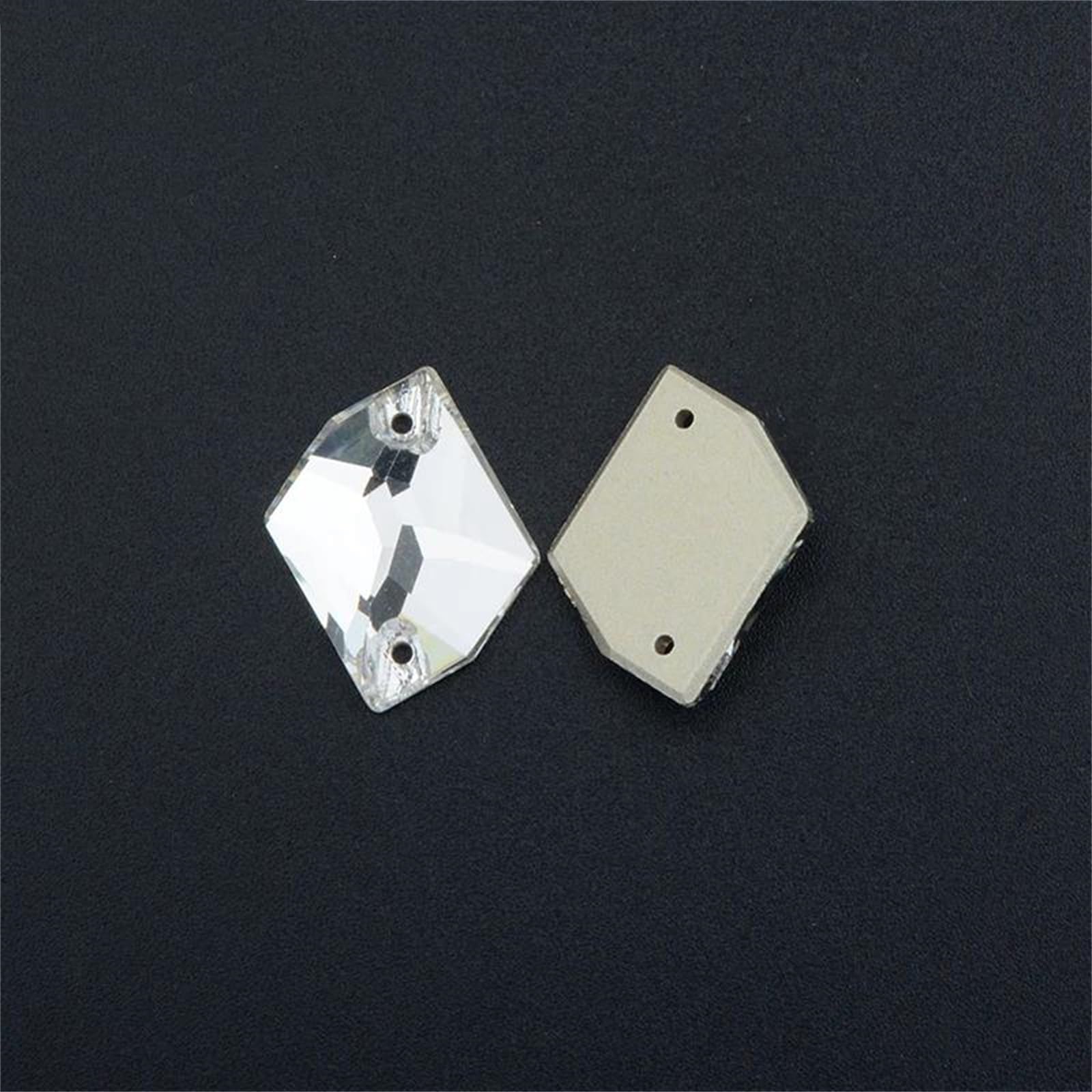 Vogrtcc Kosmiczny kształt płaskie szkło przyszywane cyrkonie fantazyjne szycie kryształowe kamienie aplikacje klejnoty na ubrania odzież tworzenie biżuterii