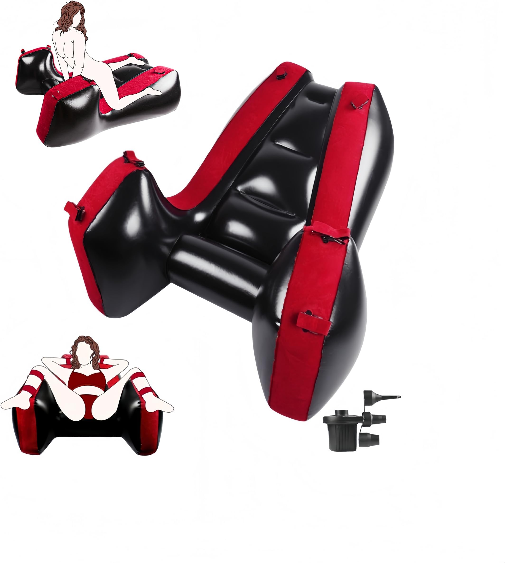 Sex Sofa Inflatable Sex Furniture with Electirc Inflator BDSM Bondage Sex Chair for G Spot Position Pillow Cushion Sex Toys Adult Games for Couples Women Men