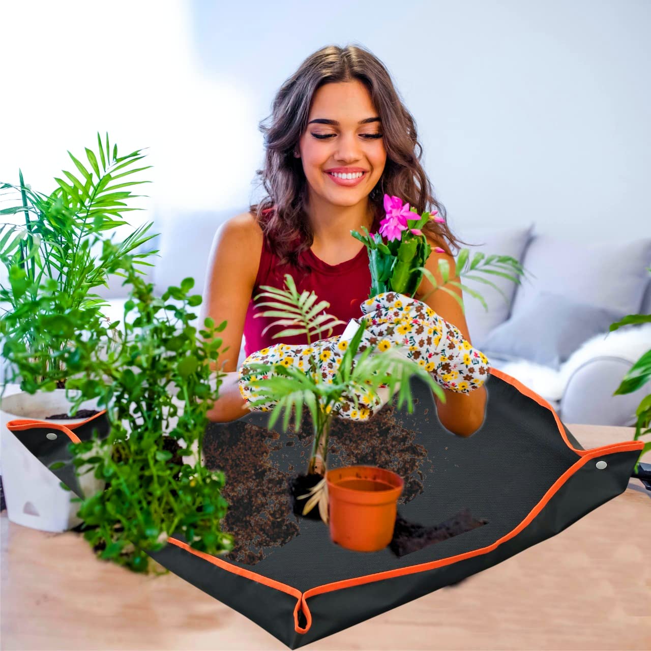 See full amazon price history chart for BLOOMAX® Plant Repotting Mat, Gardening Mat, Garden Work Cloth, Foldable Gardening Mat (Black Oxford Fabric) BLOOMAX® Plant Repotting Mat, Gardening Mat, Garden Work Cloth, Foldable Gardening Mat (Black Oxford Fabric) (B09WF17RJM) Amazon Price History, Amazon Price Tracker