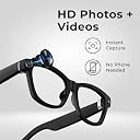 iGear EYEGO AI Smart Glasses with Voice Assistant, Open-Ear Audio, HD Camera for Photos & Video, Hands-Free Calls & Music, Touch Controls, Lightweight Design, Android & iOS Compatible (Aura) gallery image
