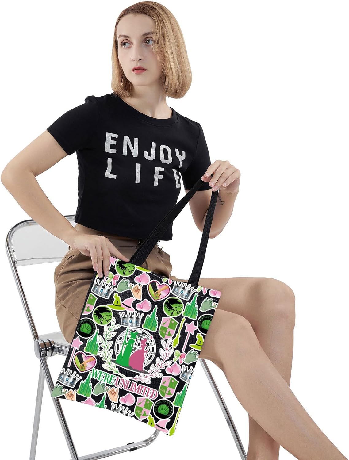 WZMPA Musical Tote Bag Theater Gift Together We're Unlimited Shoulder Bag Theater Drama Musical Merch (Were Unlimited -T) - Image 5