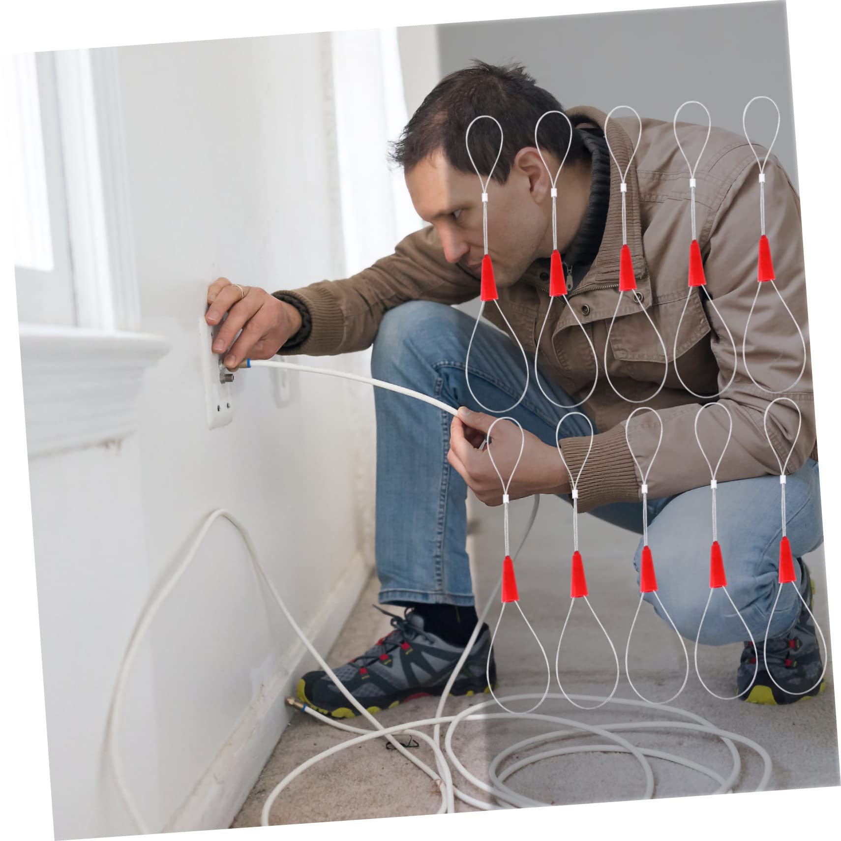 30stücke Kabelzieher Für Elektroinstallationen Universelle Zugdraht-hilfsgeräte Zum Einfachen Verlegen Von Kabeln Durch Wände Decken Und Enge Räume Hochflexibel Und Langlebig