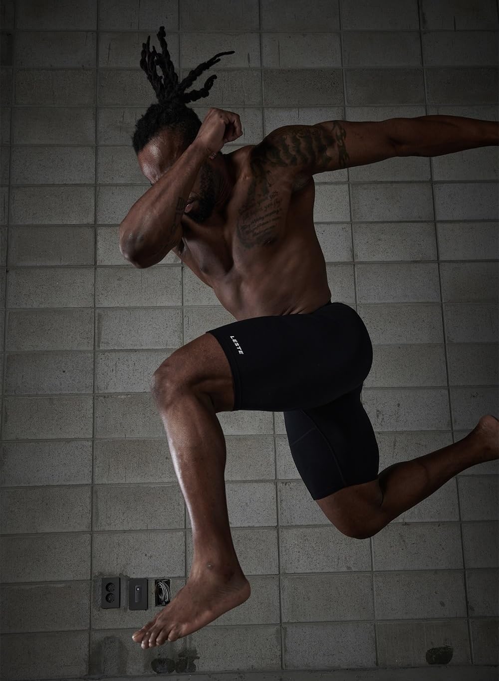 LESTE MuscleWrap AIR 5 – Mens Breathable Leggings, Mens Compression Sports Short Workout Athletic Training Tights Pants - Image 3